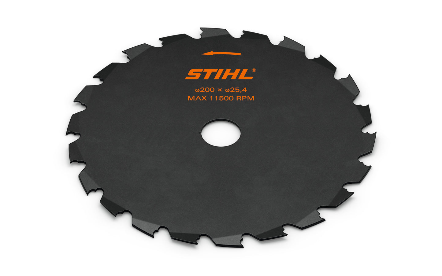 Sega circolare Stihl a denti a sgorbia in acciaio con foro manicotto 20,0 / 25,4 mm