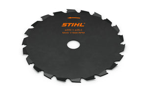 Sega circolare Stihl a denti a sgorbia in acciaio con foro manicotto 20,0 / 25,4 mm