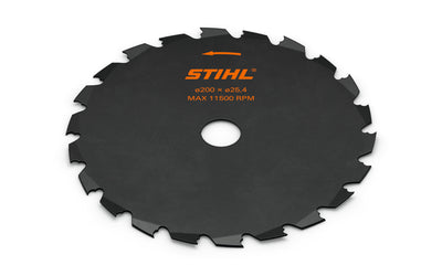 Sega circolare Stihl a denti a sgorbia in acciaio con foro manicotto 20,0 / 25,4 mm