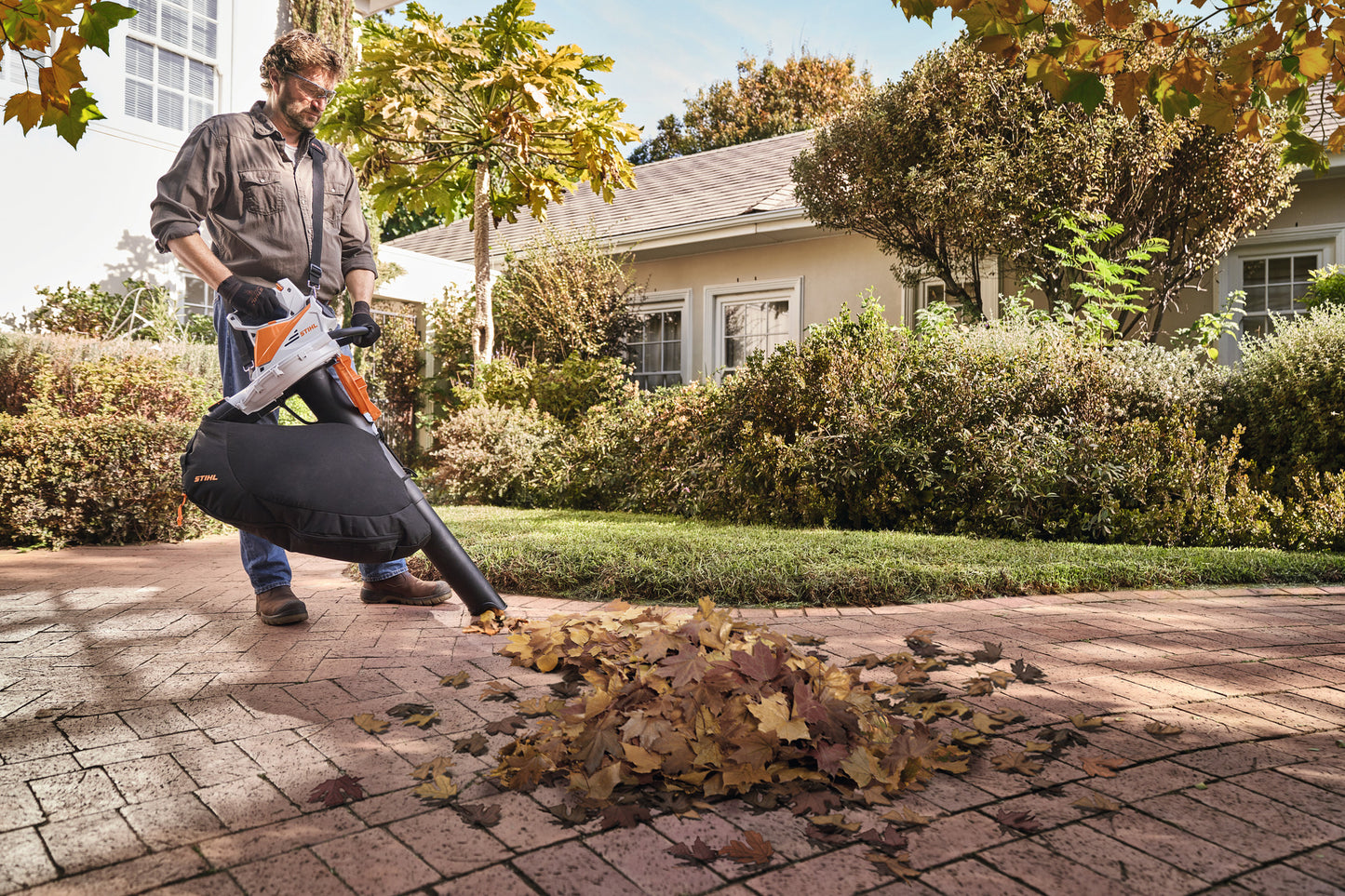 Configurazione soffiatore a batteria STIHL SHA 56 con tubo di soffiaggio