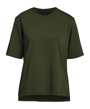 T-shirt donna Stihl verde scuro a girocollo con vestibilità oversize