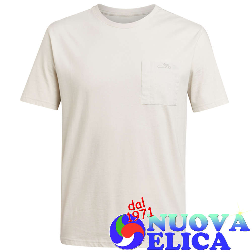 Stihl T-shirt Utility beige con taschino sul petto