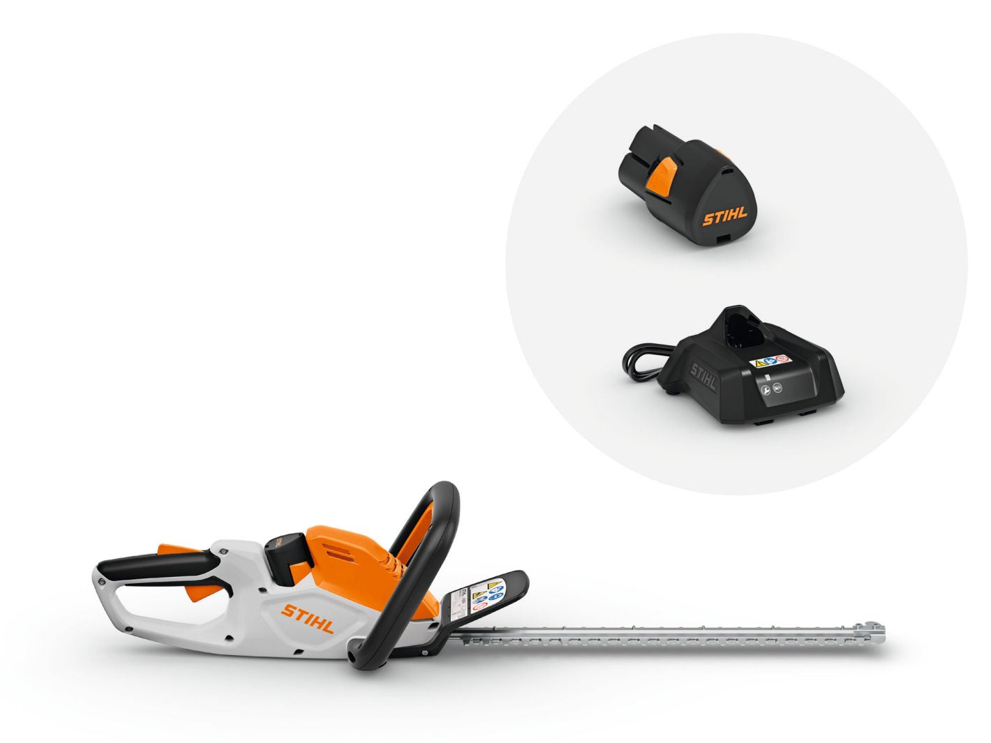 Tagliasiepi a batteria Stihl HSA 30 con lama da 45 cm, batteria AS 2 e caricatore AL 1