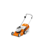 Tosaerba a batteria Stihl serie RMA con sistema AK e cesto raccoglierba