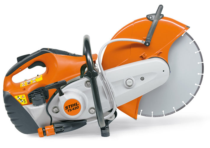 Troncatrice STIHL TS 420 con disco da taglio da 350 mm