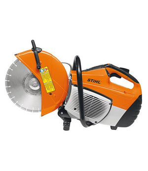 Troncatrice Stihl TS 480i con protezione disco e disco da taglio 300 mm