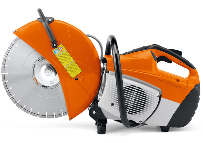 STIHL TS 500i con disco da taglio diametro 350 mm