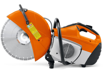 STIHL TS 500i con disco da taglio diametro 350 mm