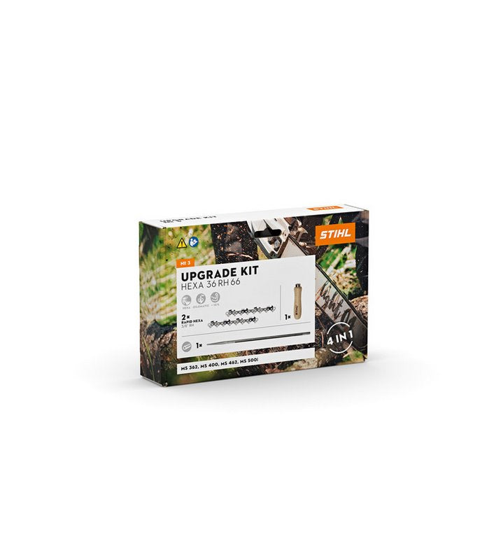STIHL Upgrade Kit HEXA 36 RH 66 4 in 1 con confezione e componenti del set