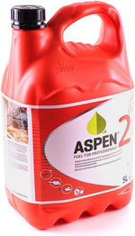 Tanica Aspen 2 benzina alchilata 2 tempi 2% olio formato 5 L vista frontale