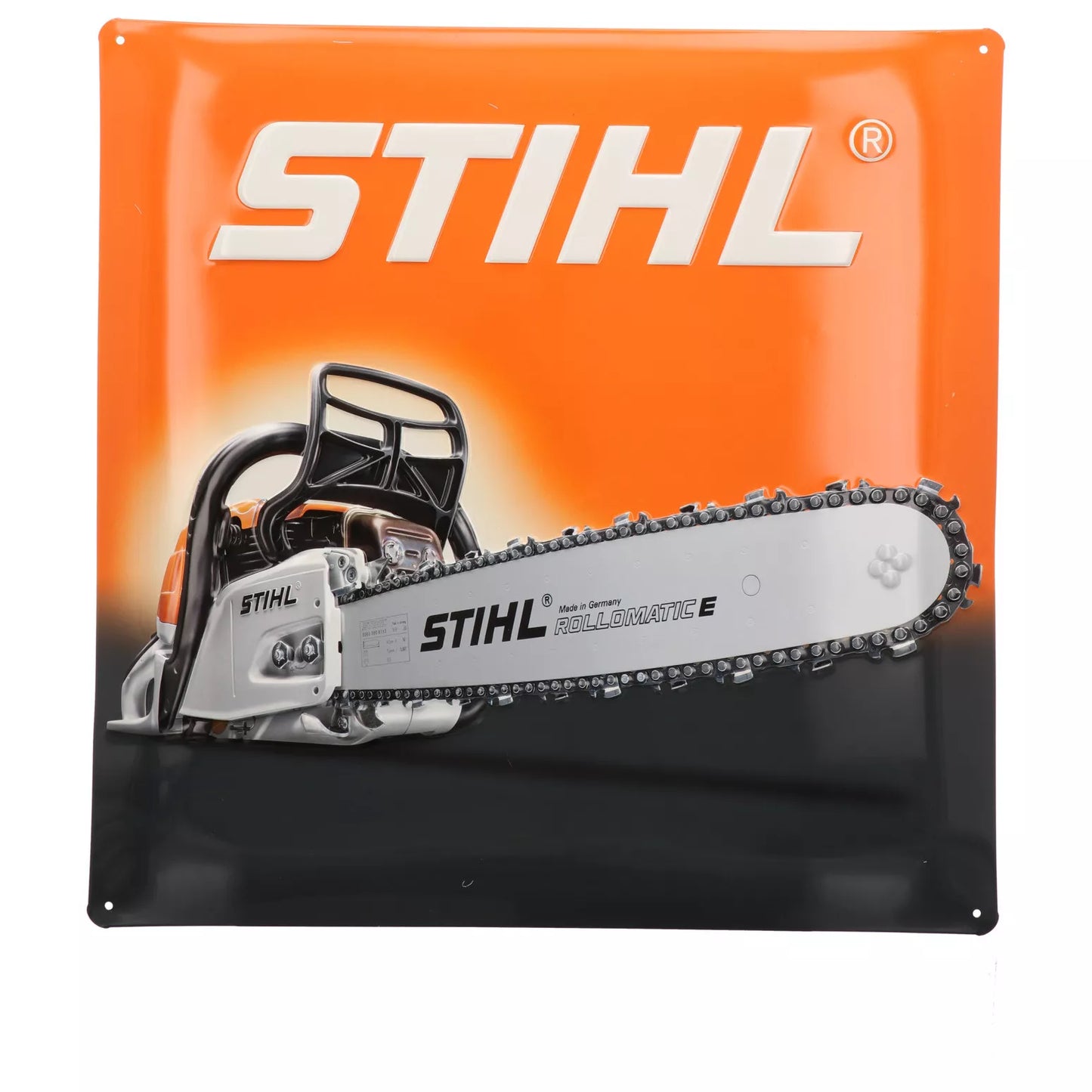 Targa in metallo STIHL 40x40 cm MS362 cartello pubblicitario originale